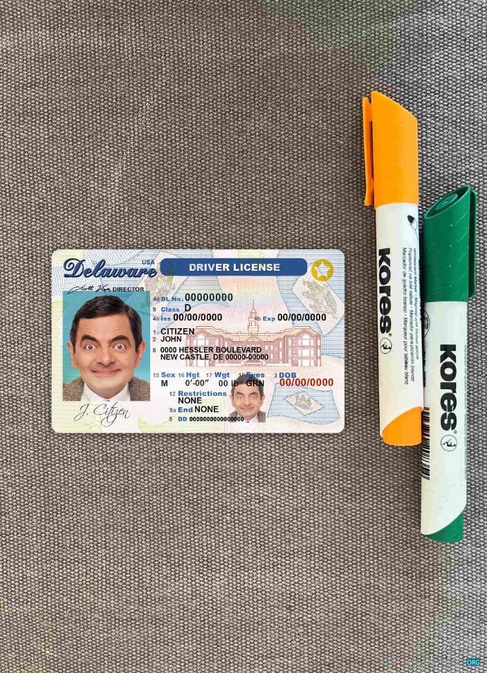 Download USA Delaware DL photolook FRONT Photoshop template